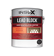 PAINTERS EXPRESS II Lead Block is a water-based elastomeric acrylic coating with excellent adhesion, elongation, and tensile strength characteristics. When applied to surfaces bearing lead-containing paint, this product will seal in the lead paint with a thick, elastic membrane sheathing.

A cost-effective alternative to lead paint remediation
Creates a barrier over lead paints
For interior or exterior use
Easy application with brush, roller, or spray
Can be used as a primer or top coat
Attractive eggshell finishboom