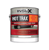 PAINTERS EXPRESS II Hot Trax is a high-performance, ready-to-use, epoxy-fortified acrylic concrete and garage floor coating that resists hot tire pick-up and marring common to driveways and garage floors. Hot Trax seals and protects concrete from chemicals, water, oil, and grease. This durable, low-satin finish resists cracking and can also be used on exterior concrete, masonry, stucco, cinder block, and brick.

Low-VOC
Resists hot tire pick-up
Interior or exterior use
Recoat in 24 hours
Park vehicles in 5-7 days
Qualifies for LEED creditboom